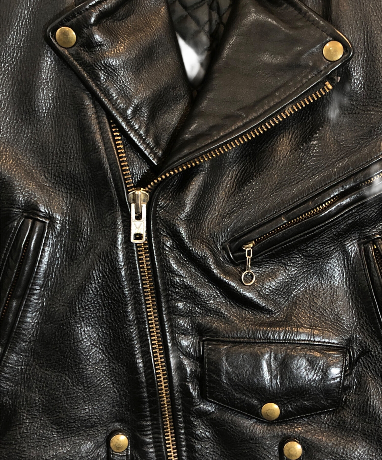 Vanson レザージャケット 38サイズ 黒 中古・古着通販】VANSON (バンソン) ライダースジャケット ブラック