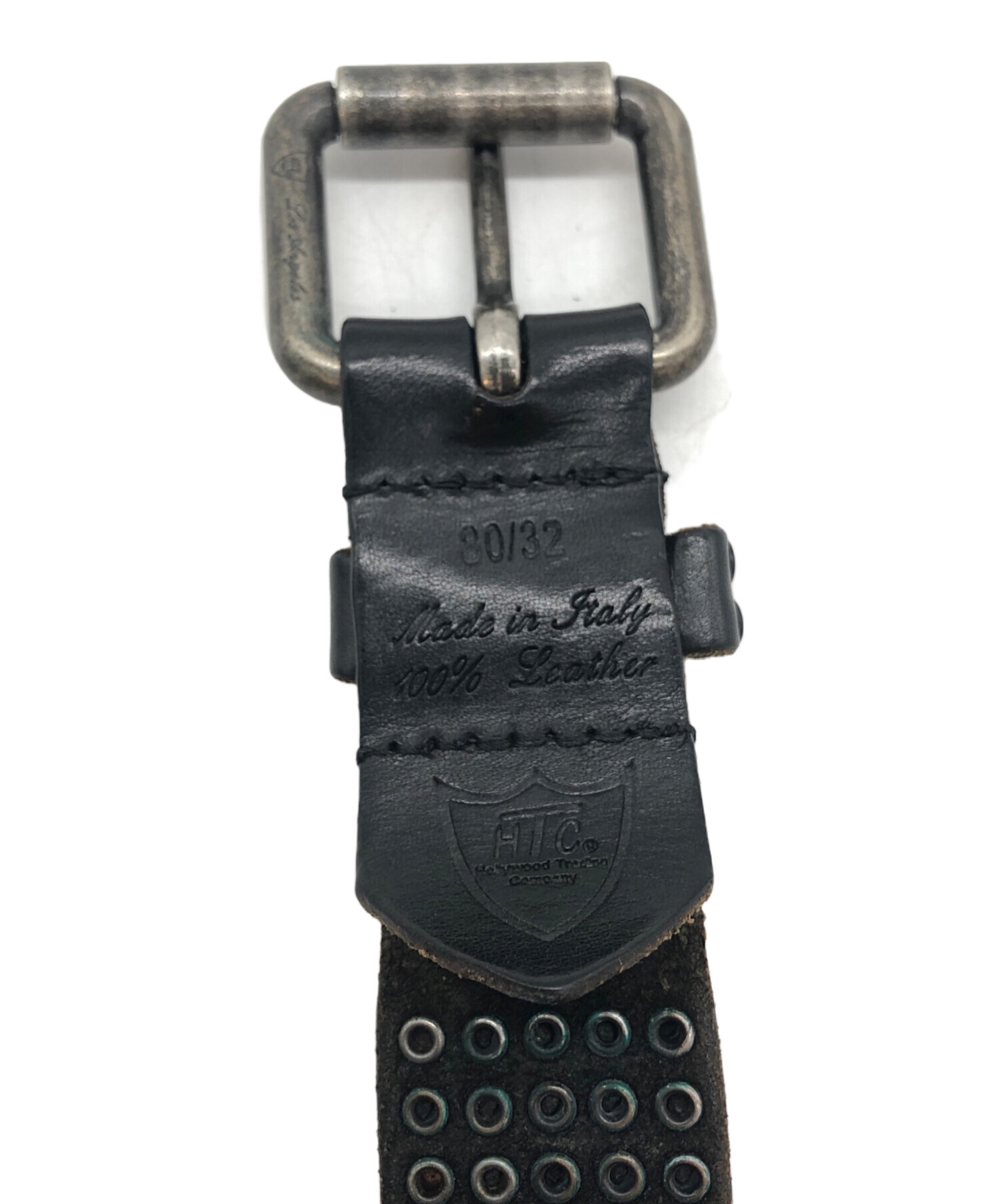 中古・古着通販】HTC (エイチティーシー) 5連スタッズベルト ブラック