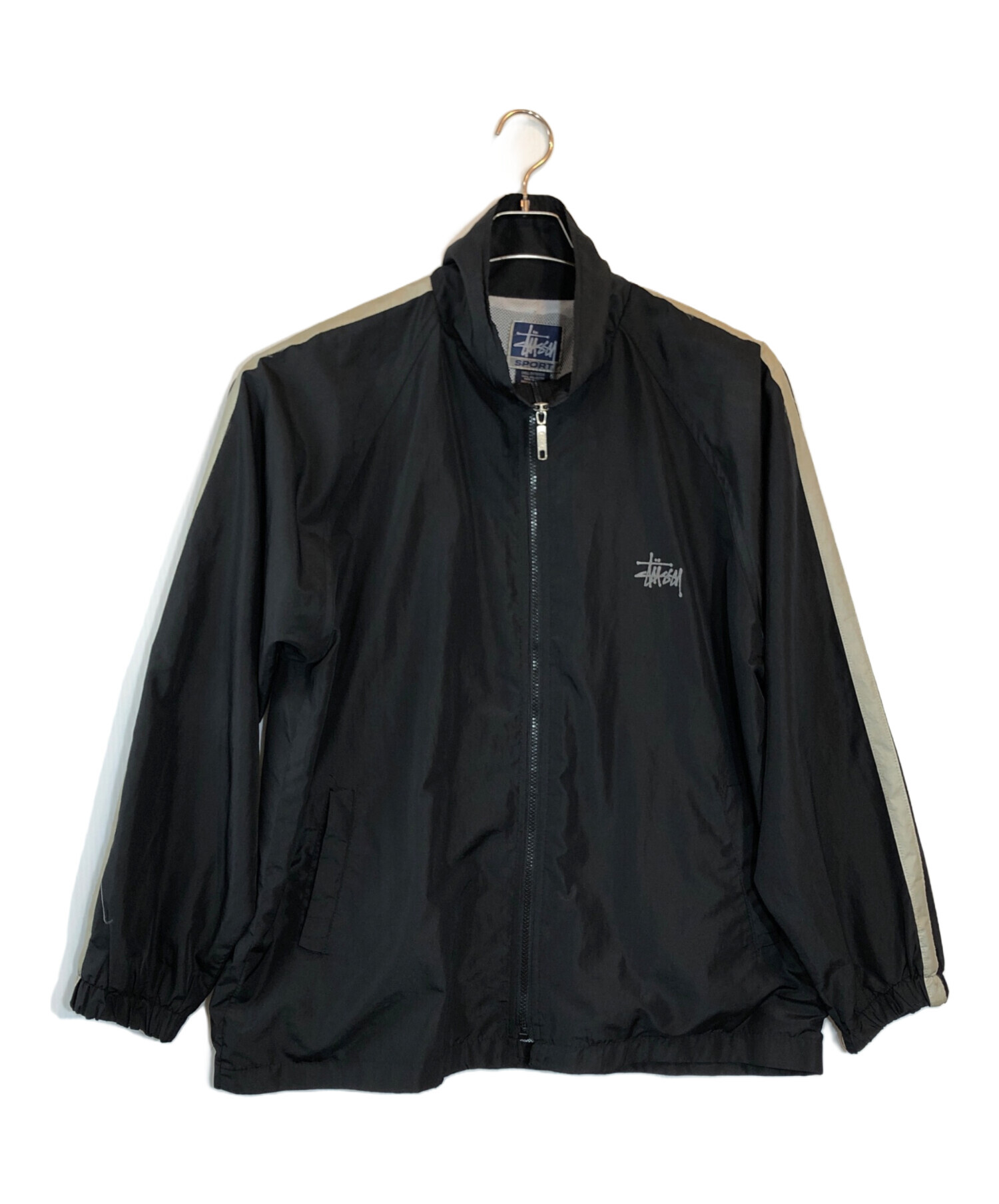 Stussy スポーツ ジャケット 黒 中古・古着通販】stussy SPORT (ステューシー スポーツ) コーチ