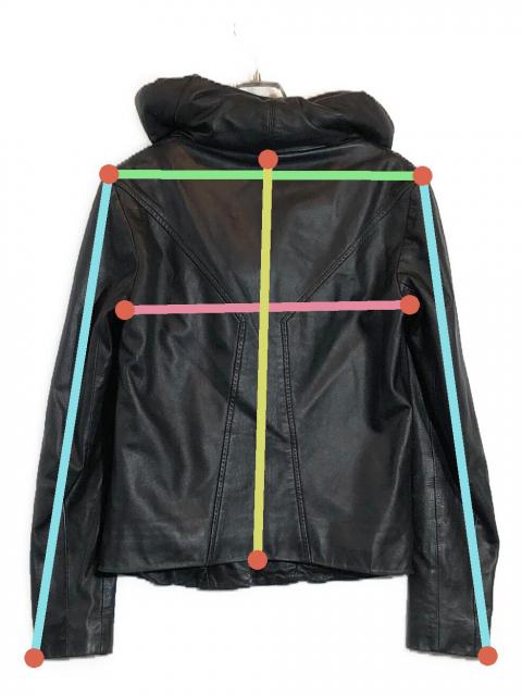 中古・古着通販】HELMUT LANG (ヘルムートラング) フード付レザー