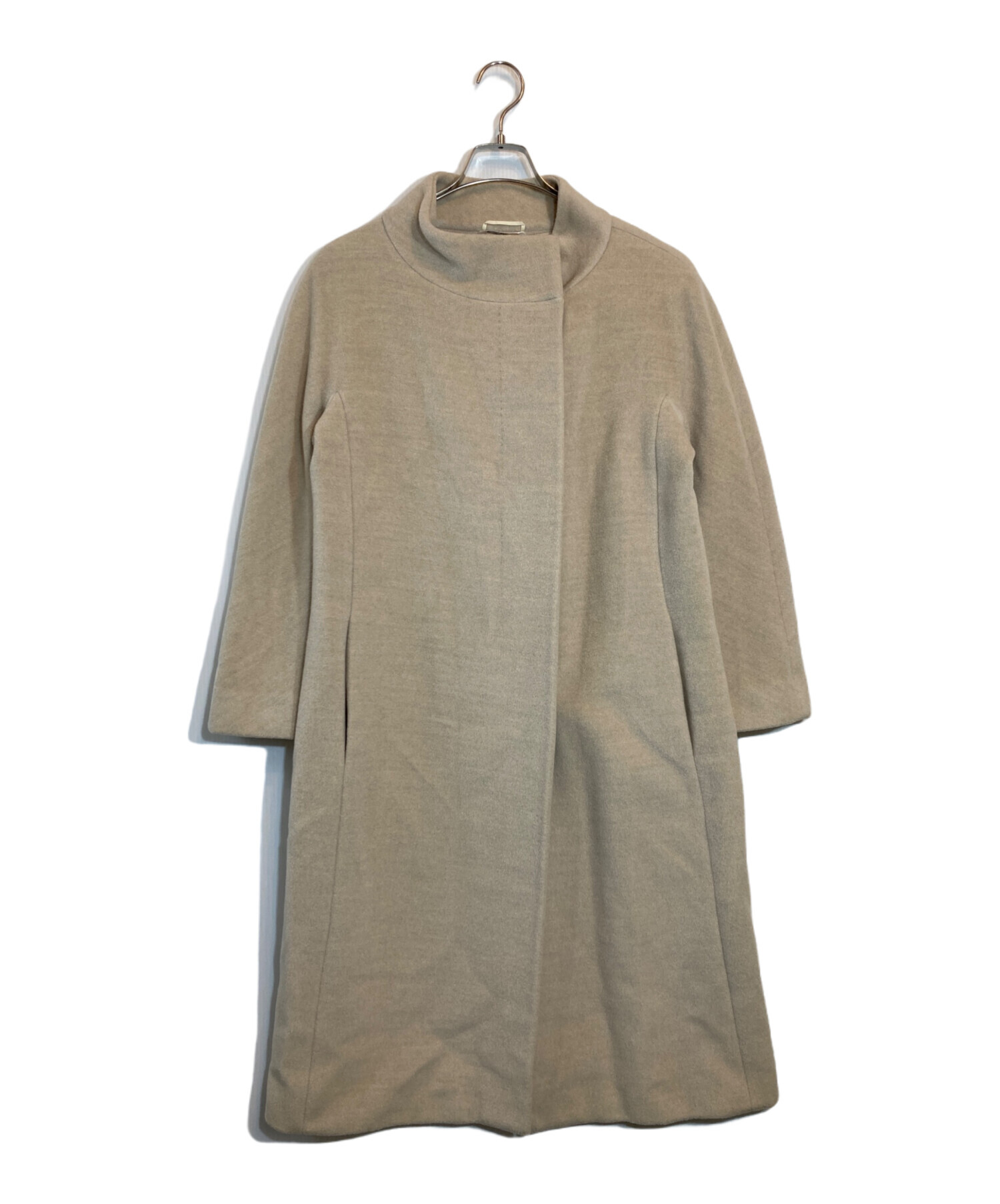 中古・古着通販】MaxMara (マックスマーラ) ノーカラー カシミヤ混