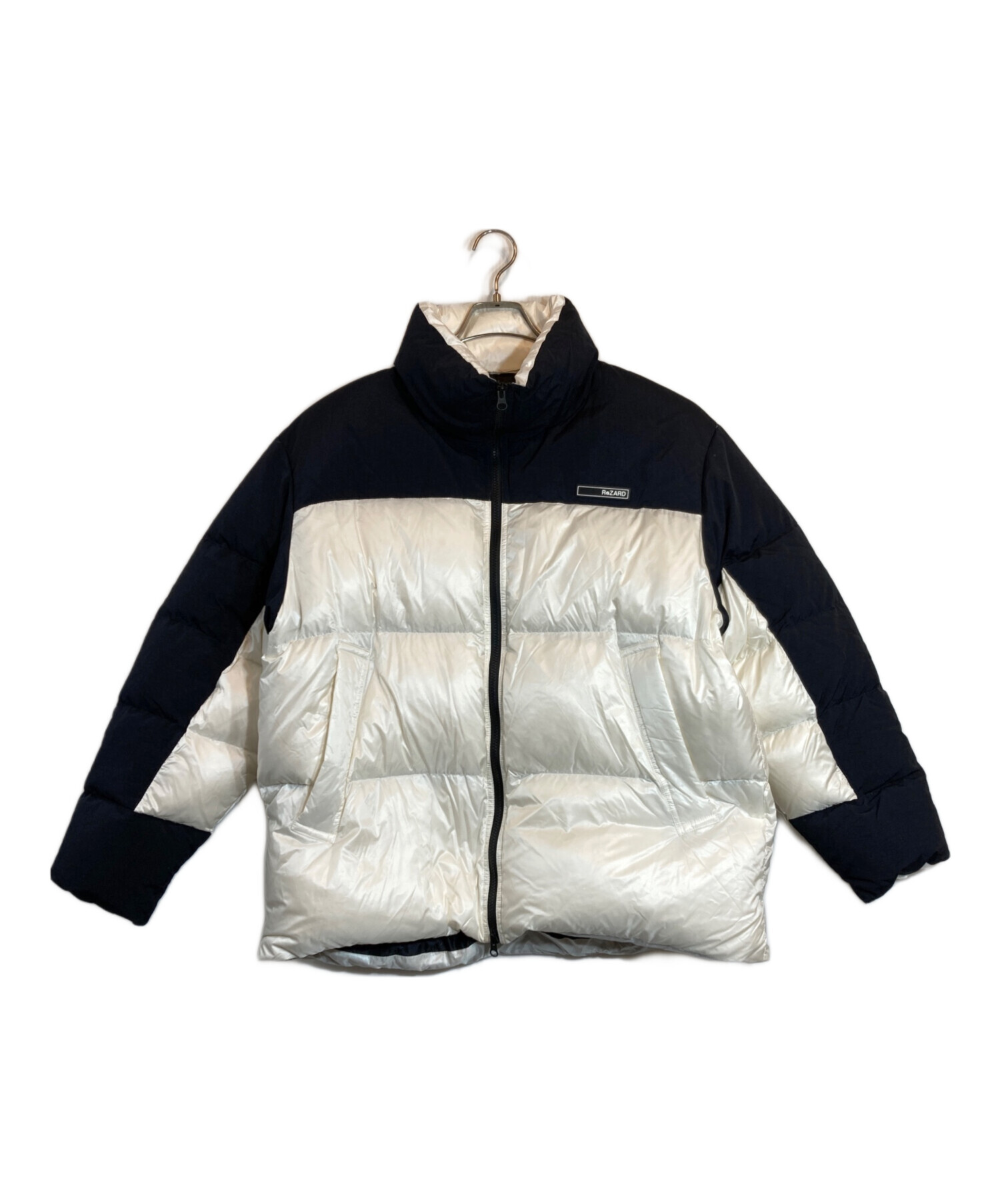 たろう 【中古】Patagonia フード付き ホワイトダウンジャケット 中古・古着通販】REZARD (リザード) ダウンジャケット ホワイト サイズ