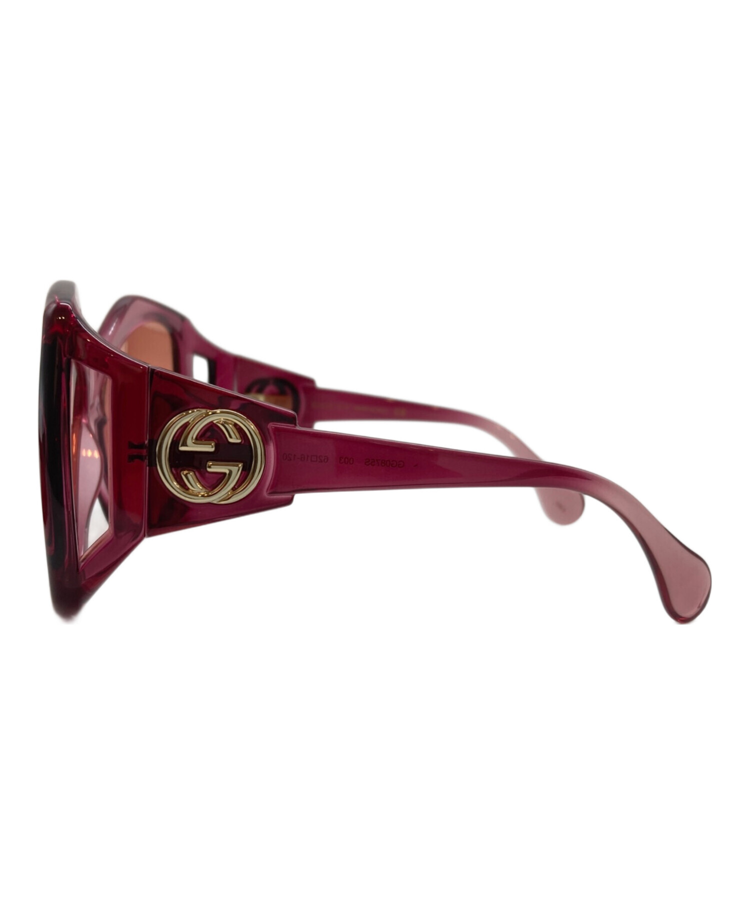 中古・古着通販】GUCCI (グッチ) サングラス ピンク サイズ:62□16