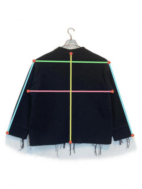 中古・古着通販】ANCELLM (アンセルム) W/S COLLARLESS JACKET