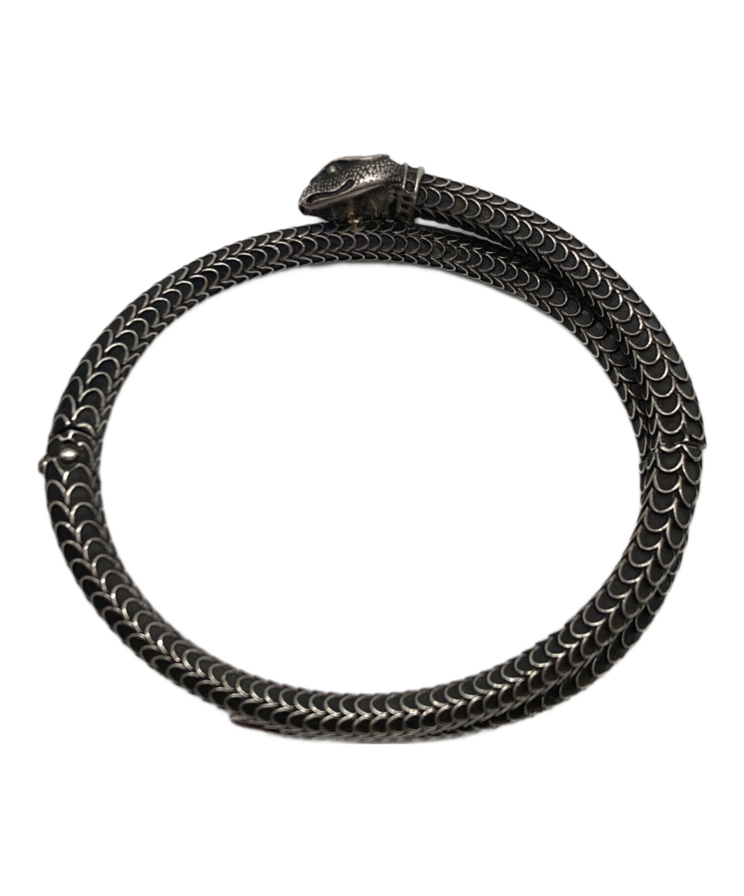 中古・古着通販】GUCCI (グッチ) GARDEN SNAKE ブレスレット シルバー