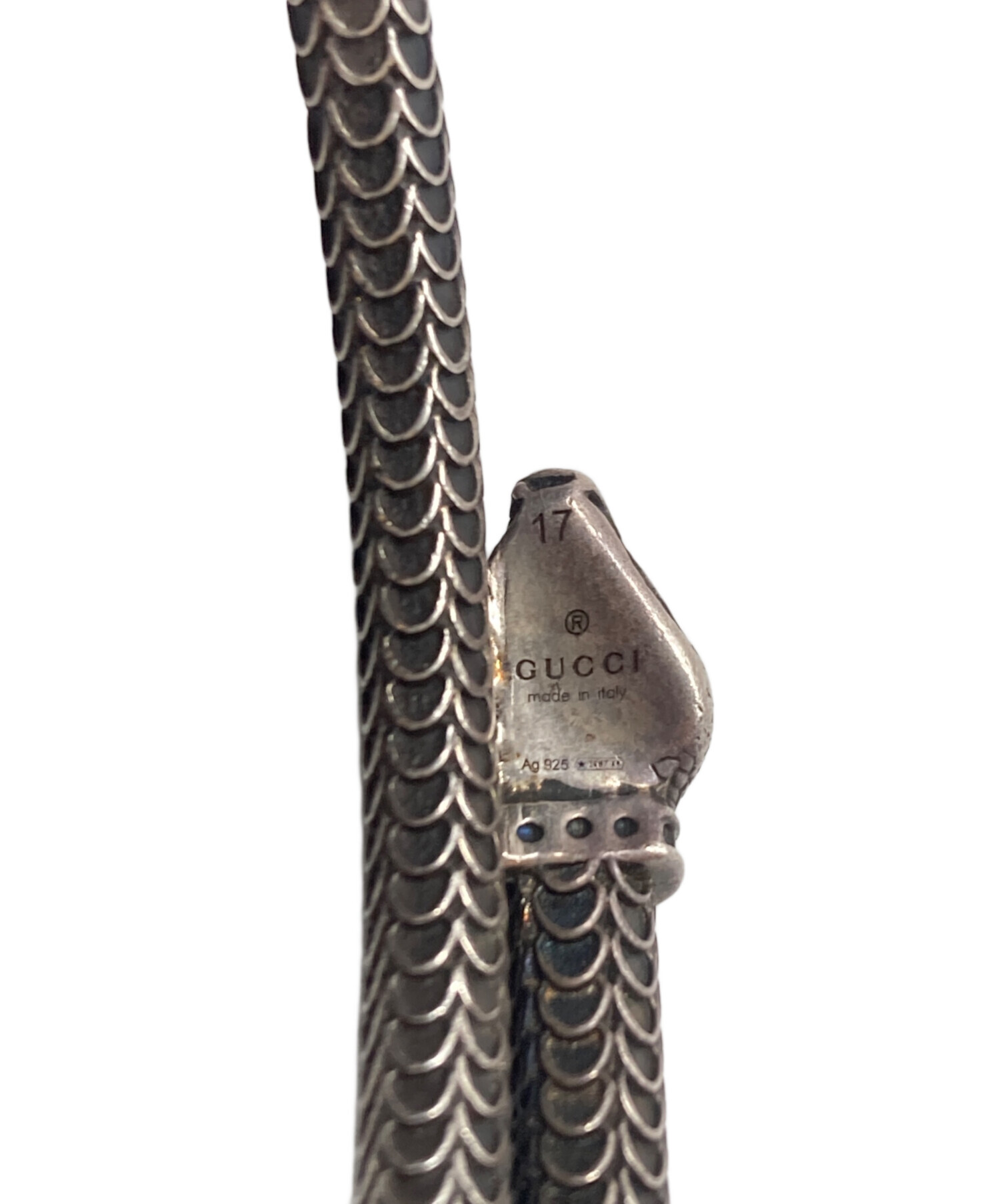 中古・古着通販】GUCCI (グッチ) GARDEN SNAKE ブレスレット シルバー