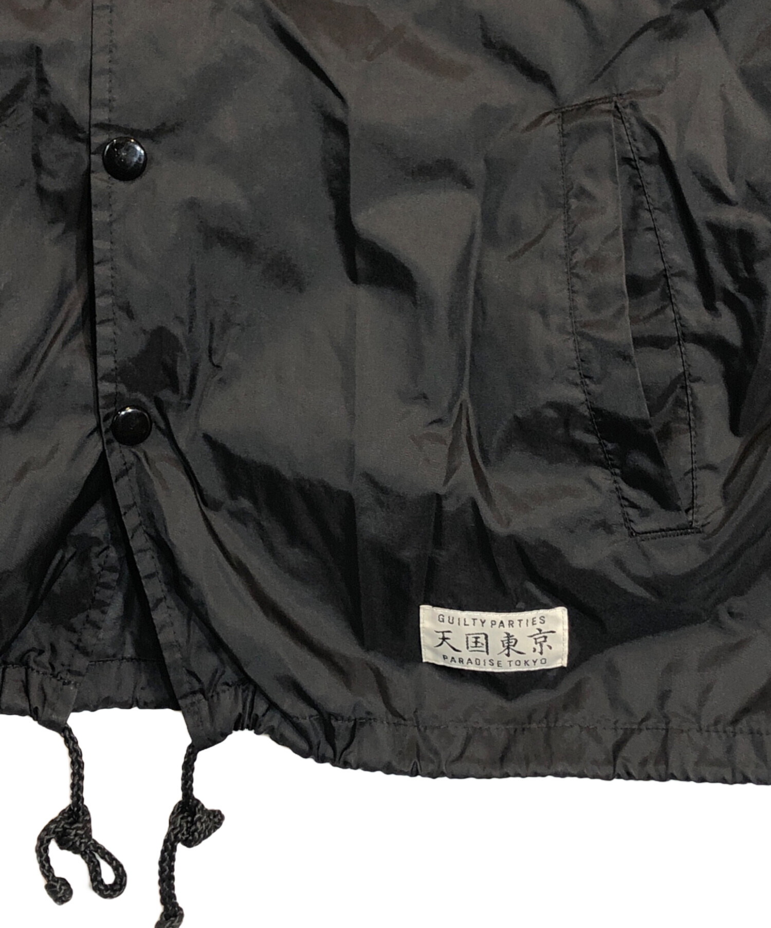 中古・古着通販】WACKO MARIA (ワコマリア) コーチジャケット ブラック