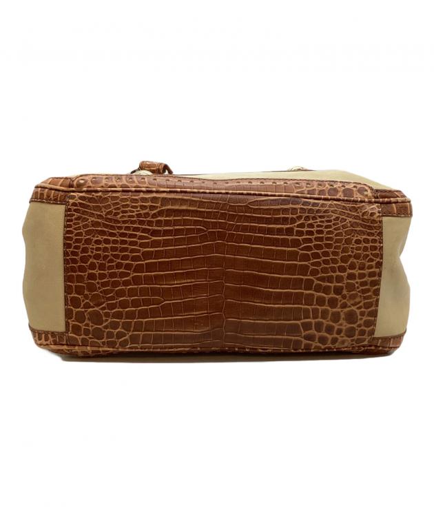 セリーヌ　ブギー　バンドバッグ　クロコ型押し　麻 セリーヌ ブギー バンドバッグ クロコ型押し 麻 セリーヌCELINE