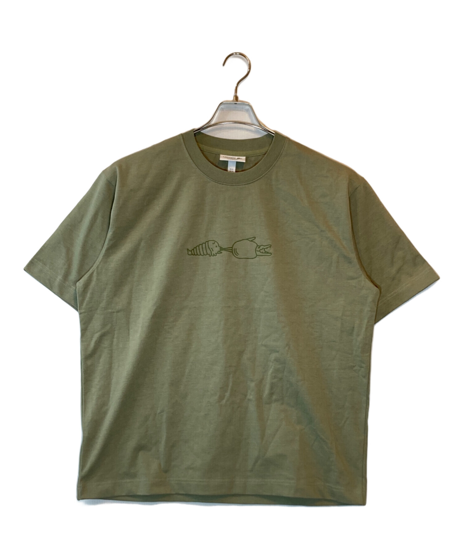中古・古着通販】LACOSTE (ラコステ) モスラ幼虫Tシャツ カーキ サイズ