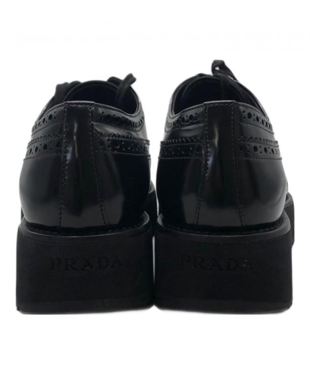 中古・古着通販】PRADA (プラダ) メダリオン ウィングチップ レザー