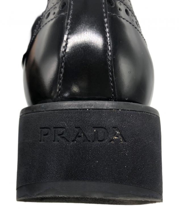 中古・古着通販】PRADA (プラダ) メダリオン ウィングチップ レザー