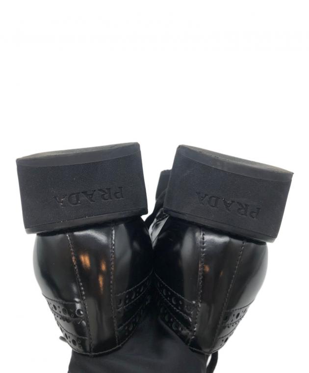 中古・古着通販】PRADA (プラダ) メダリオン ウィングチップ レザー