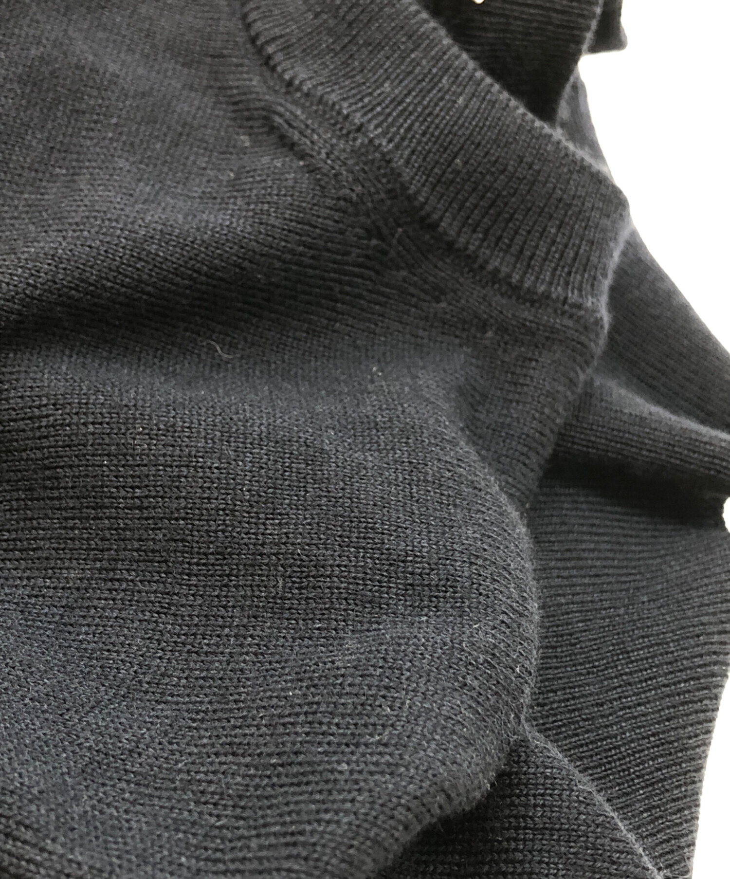 中古・古着通販】BALENCIAGA (バレンシアガ) ロゴニット ネイビー 