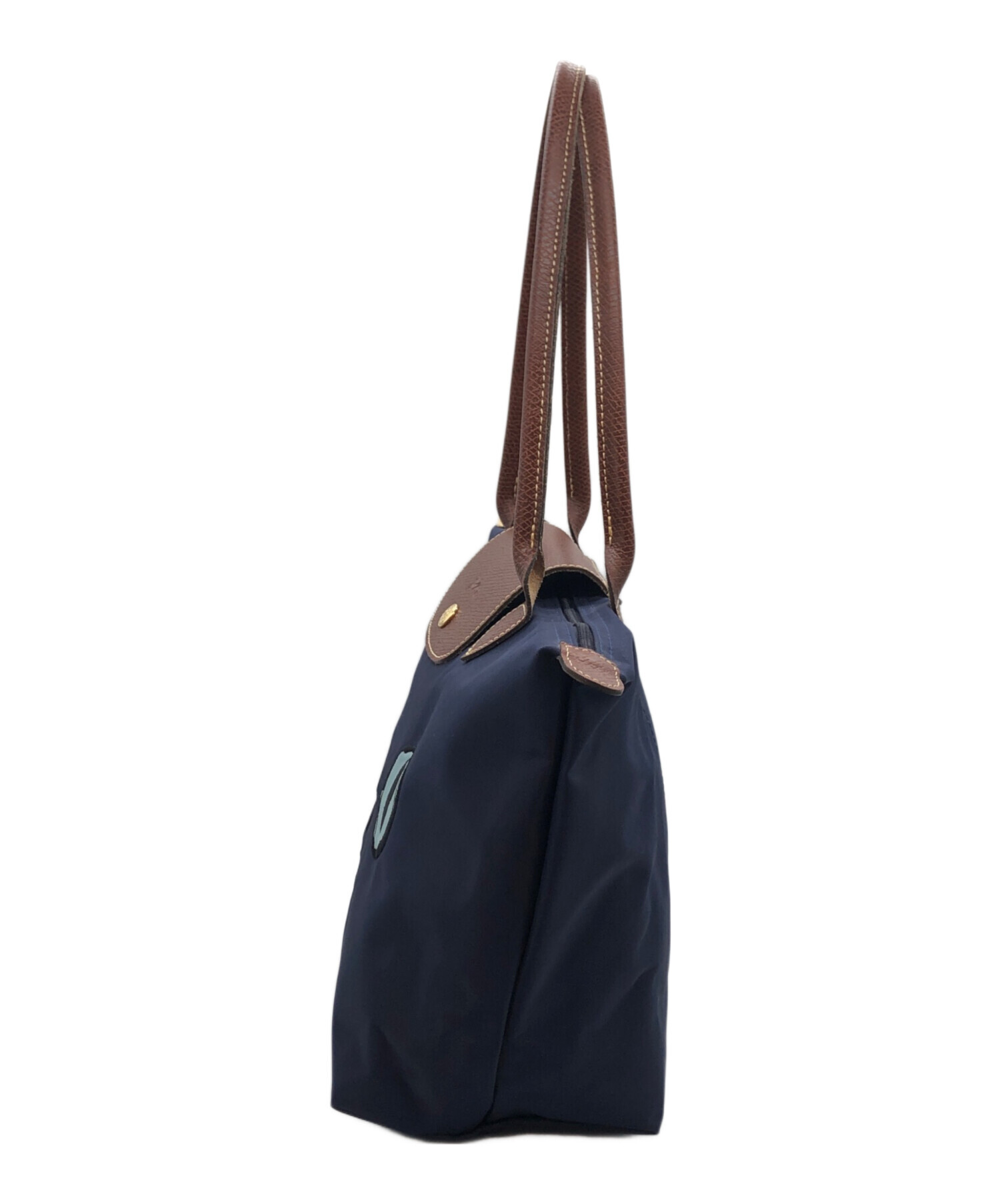 未使用LONGCHAMP トートバッグ ネイビー 中古・古着通販】LONGCHAMP (ロンシャン) トートバッグ ネイビー