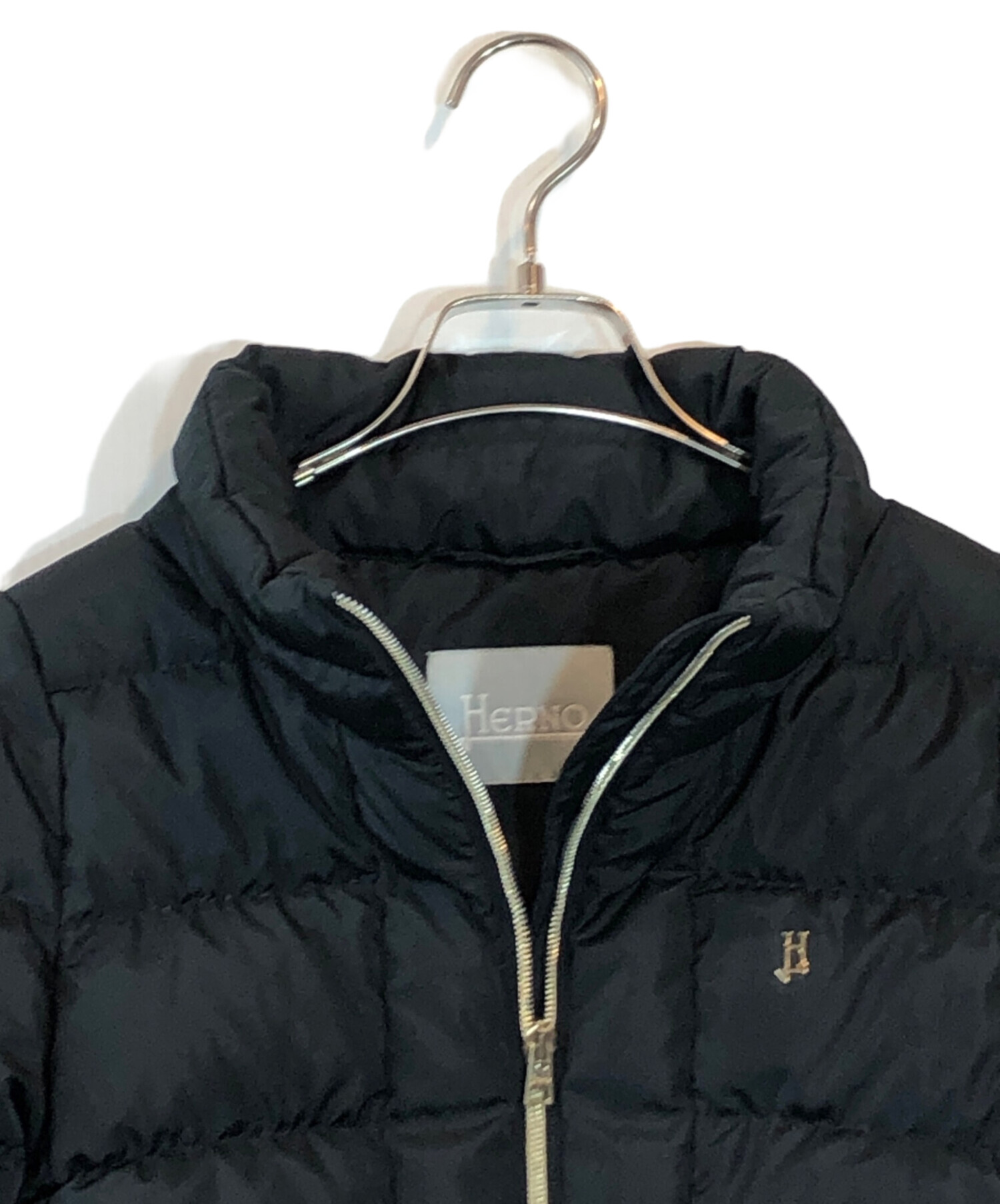 【中古品】ヘルノダウン 中古・古着通販】HERNO (ヘルノ) ダウンジャケット ネイビー サイズ:44