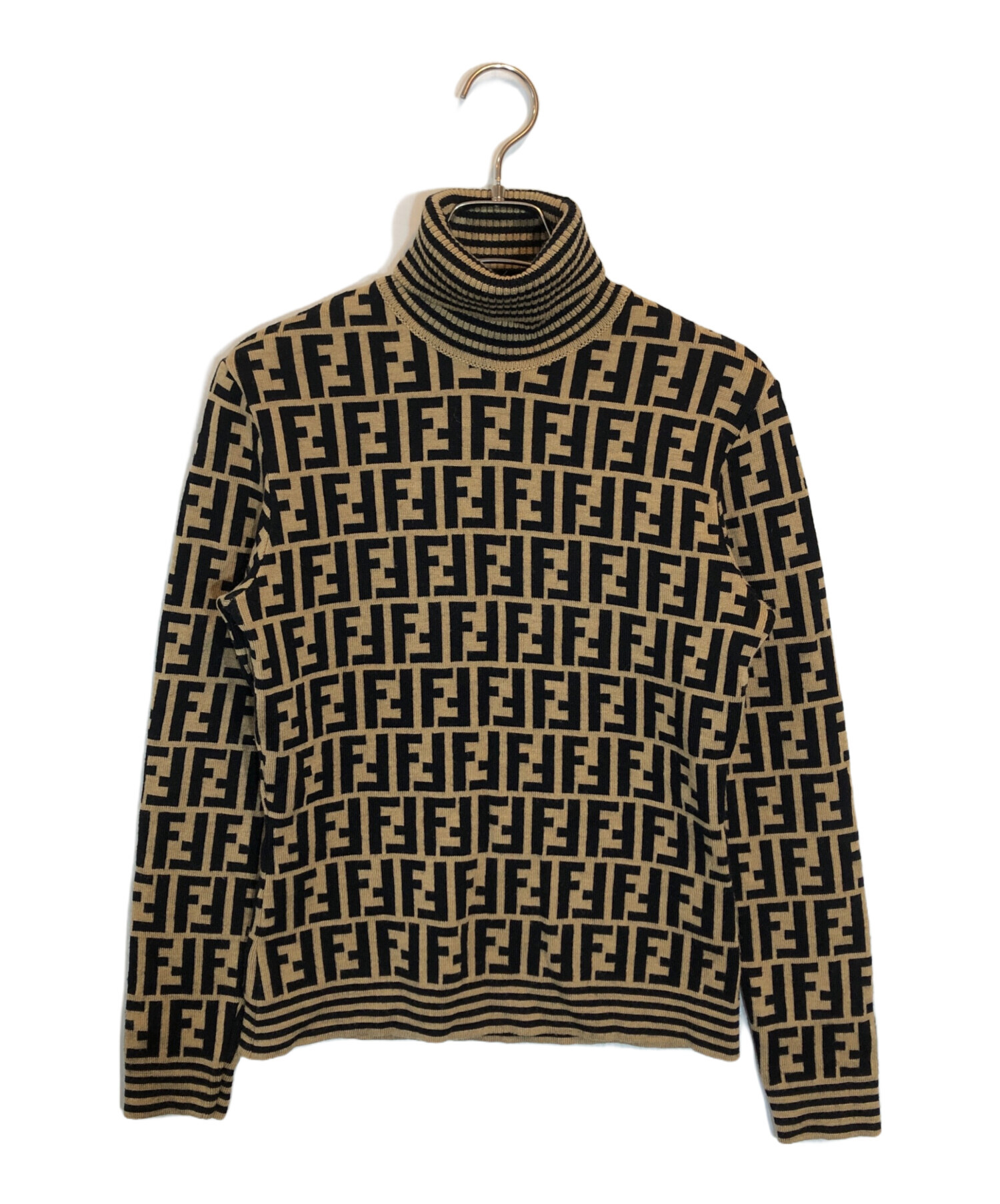 中古・古着通販】FENDI (フェンディ) ズッカ柄 タートルネック ニット