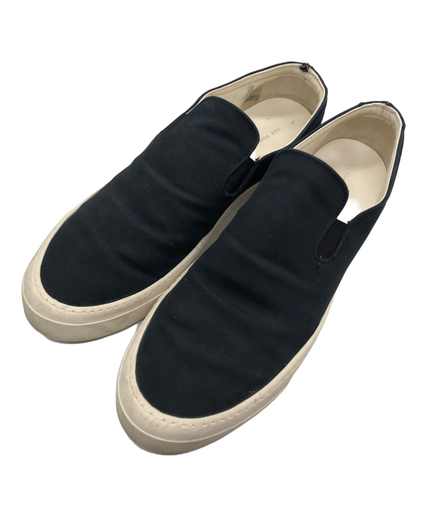 中古・古着通販】THE ROW (ザ ロウ) スリッポン ブラック サイズ:SIZE