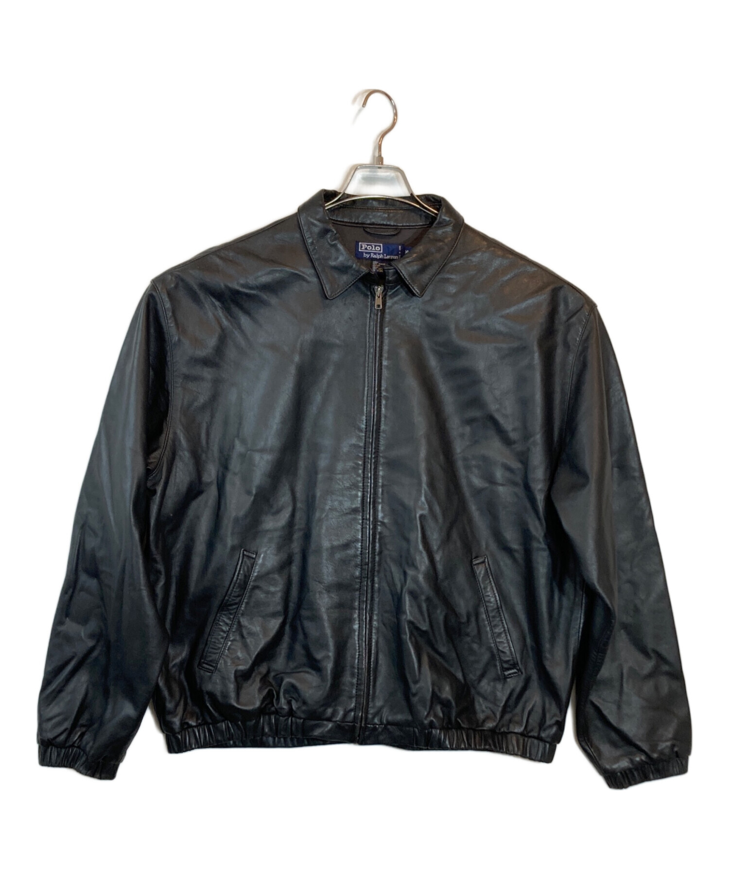 古*♪様 Polo by Ralph Lauren ブラックジャケット 中古・古着通販】POLO RALPH LAUREN (ポロ・ラルフローレン) レザー