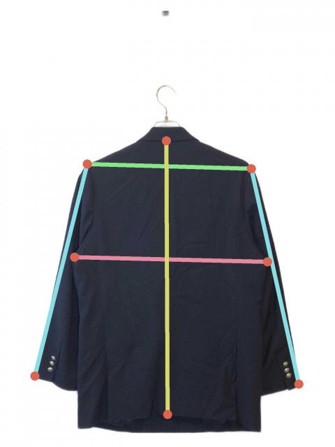 中古・古着通販】CAHLUMN (カウラム) Double Breasted Navy blazer