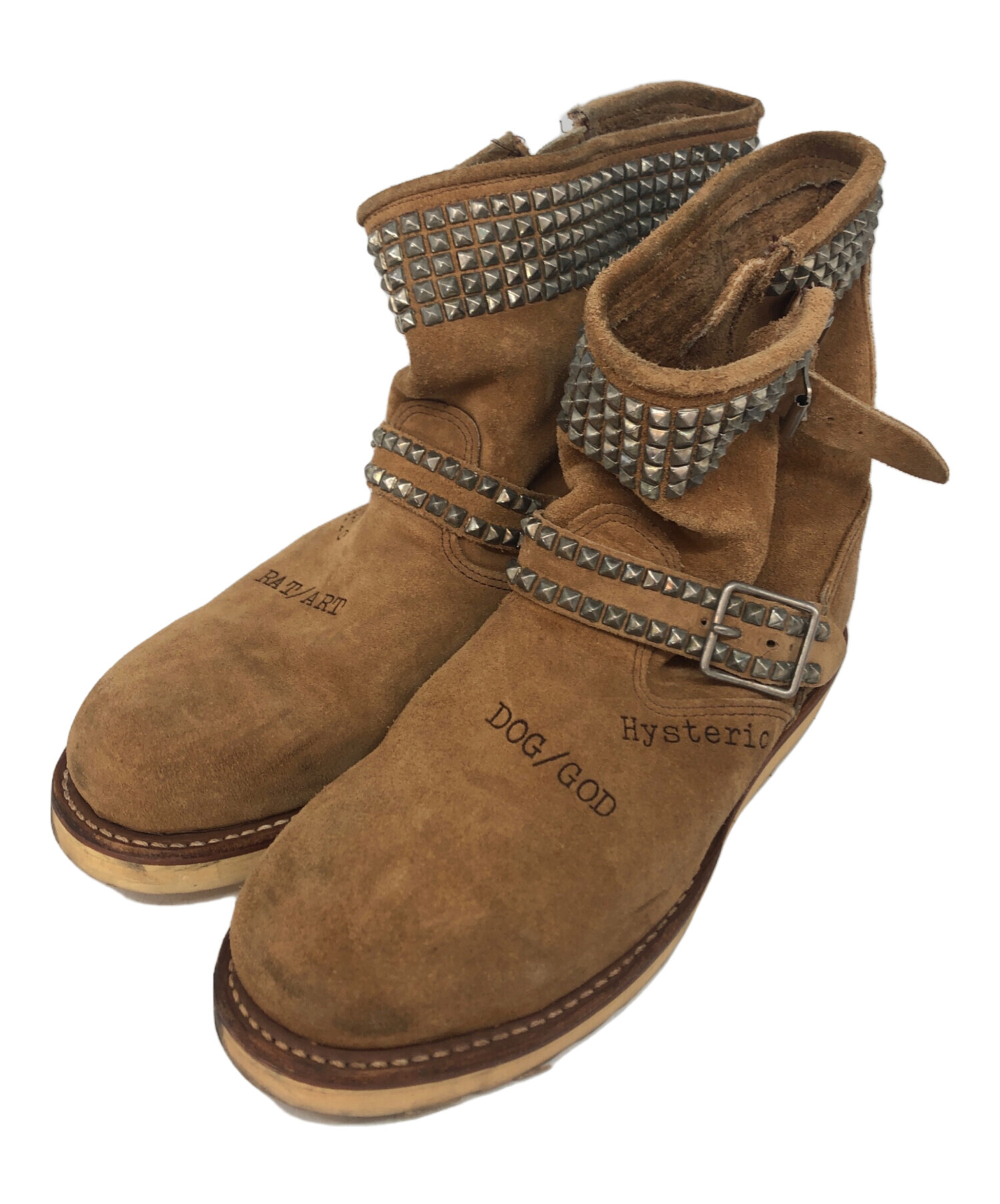 希少✨ HYSTERIC GLAMOUR エンジニアブーツ スウェード ブラウン 中古・古着通販】Hysteric Glamour (ヒステリックグラマー) スエード