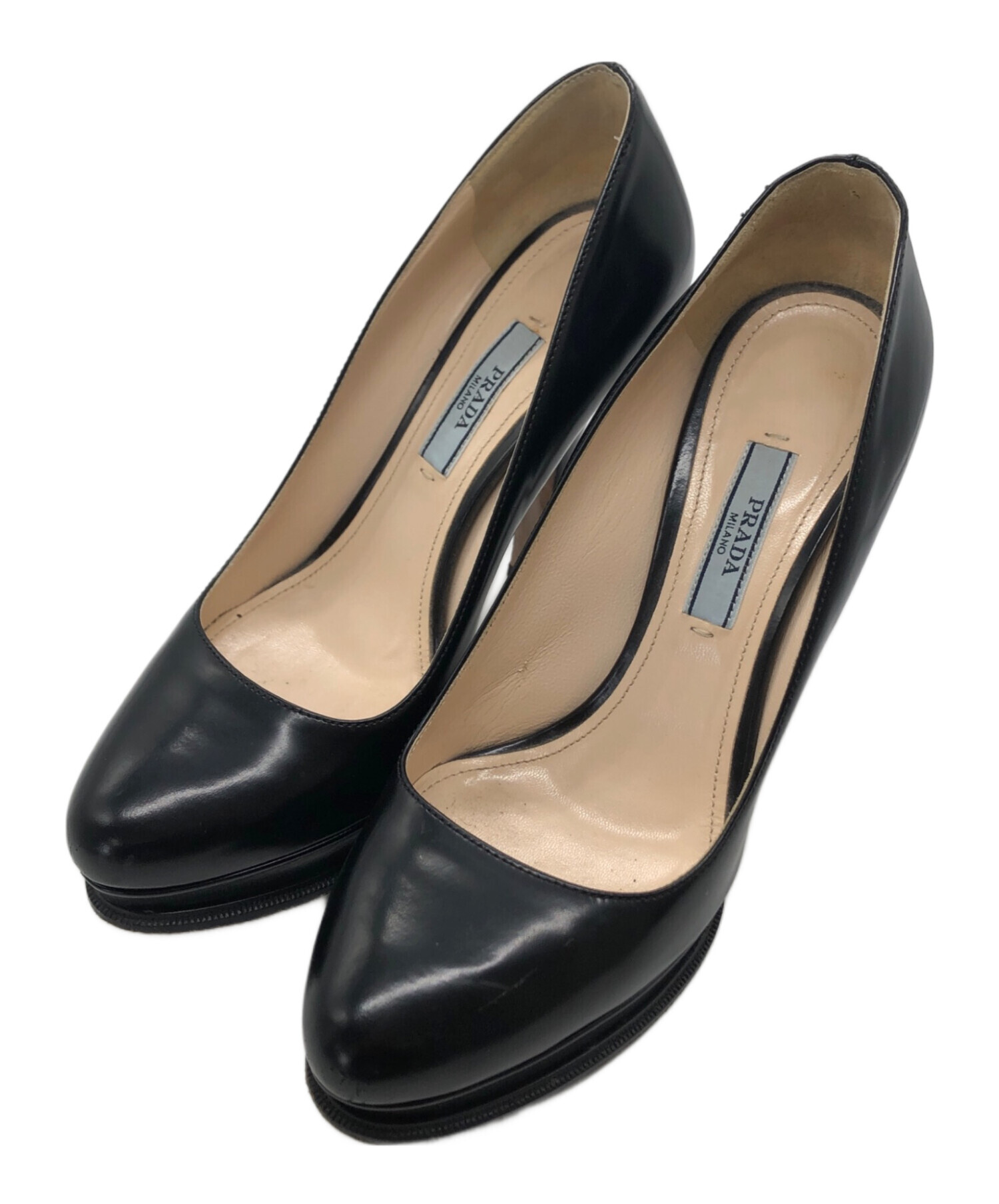 中古・古着通販】PRADA (プラダ) パンプス ブラック サイズ:36