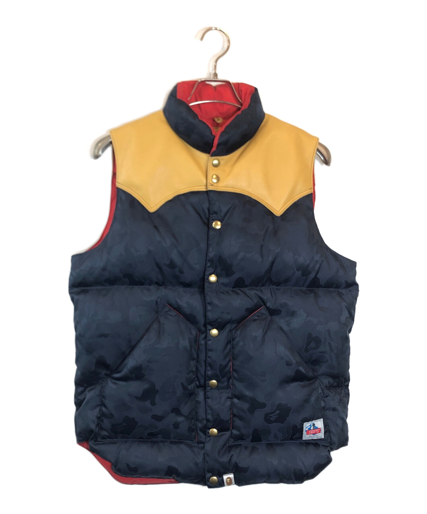 BAPE エイプ ROCKY MOUNTAIN ダウンベスト BROWN Sサイズ 38 ape