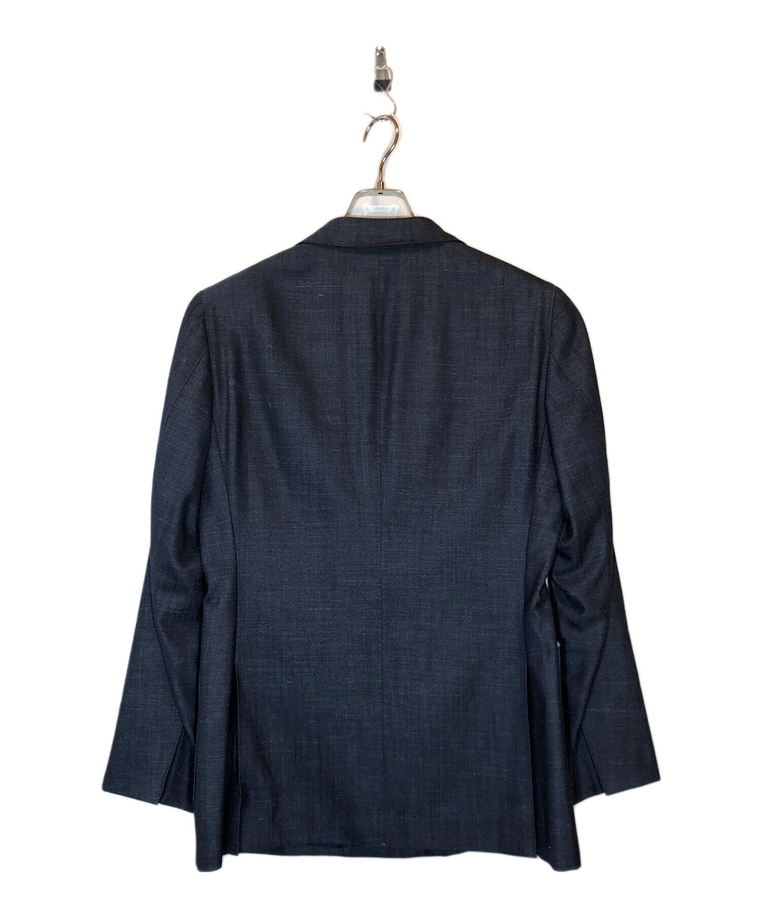 BEAMS F × LORO PIANA デニム ダブルブレザー 46 金ボタン 中古・古着通販】BEAMS F (ビームスエフ) LORO PIANA デニム調 6ボタン