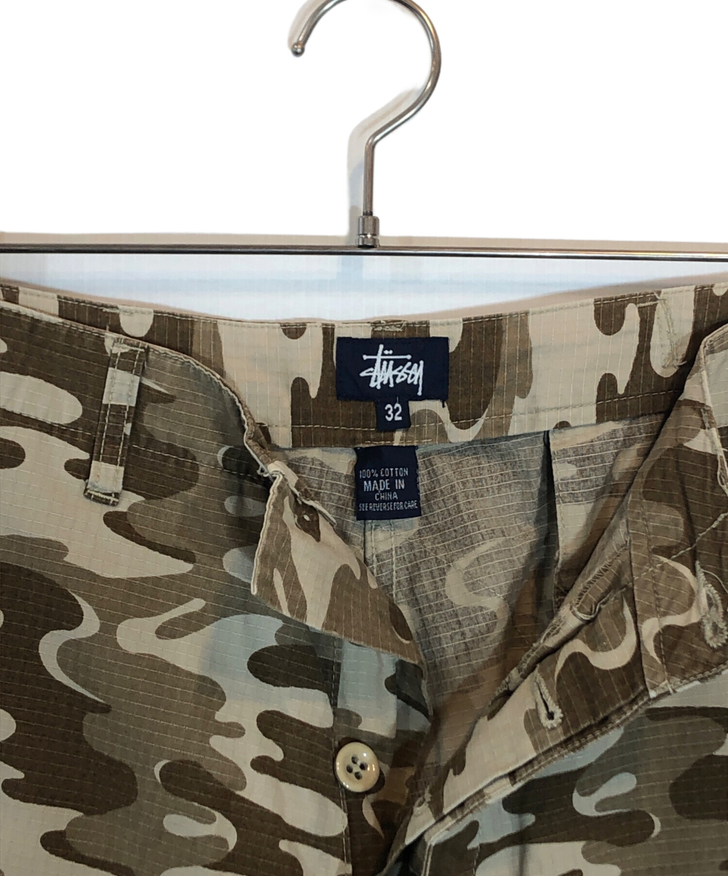 中古・古着通販】stussy (ステューシー) カモフラパンツ ベージュ