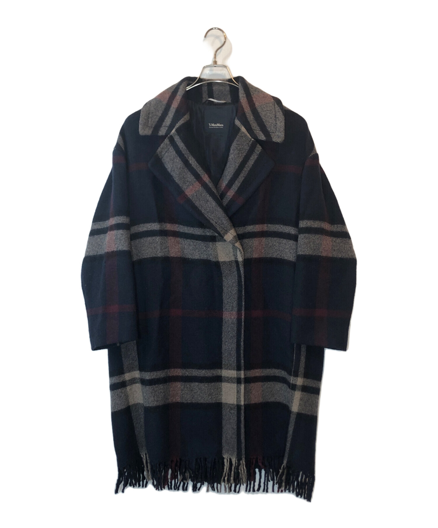 S Max Mara チェック柄 リバーシブルコート 中古・古着通販】'S Max Mara (エスマックスマーラ) チェック柄コート