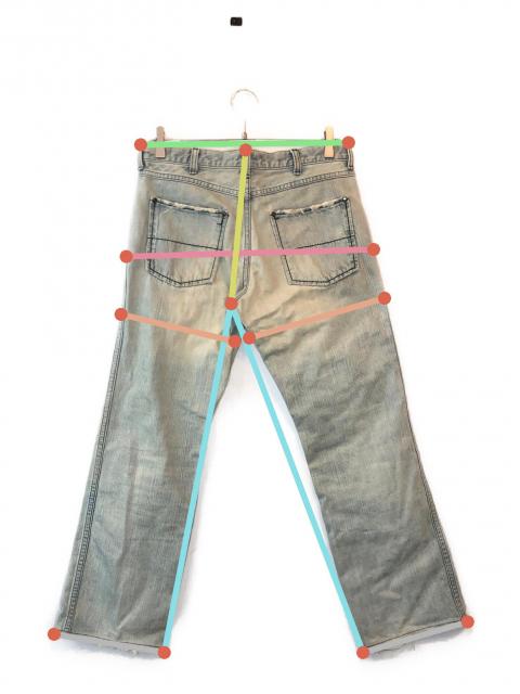 中古・古着通販】NUMBER (N)INE (ナンバーナイン) 泥加工ストレート