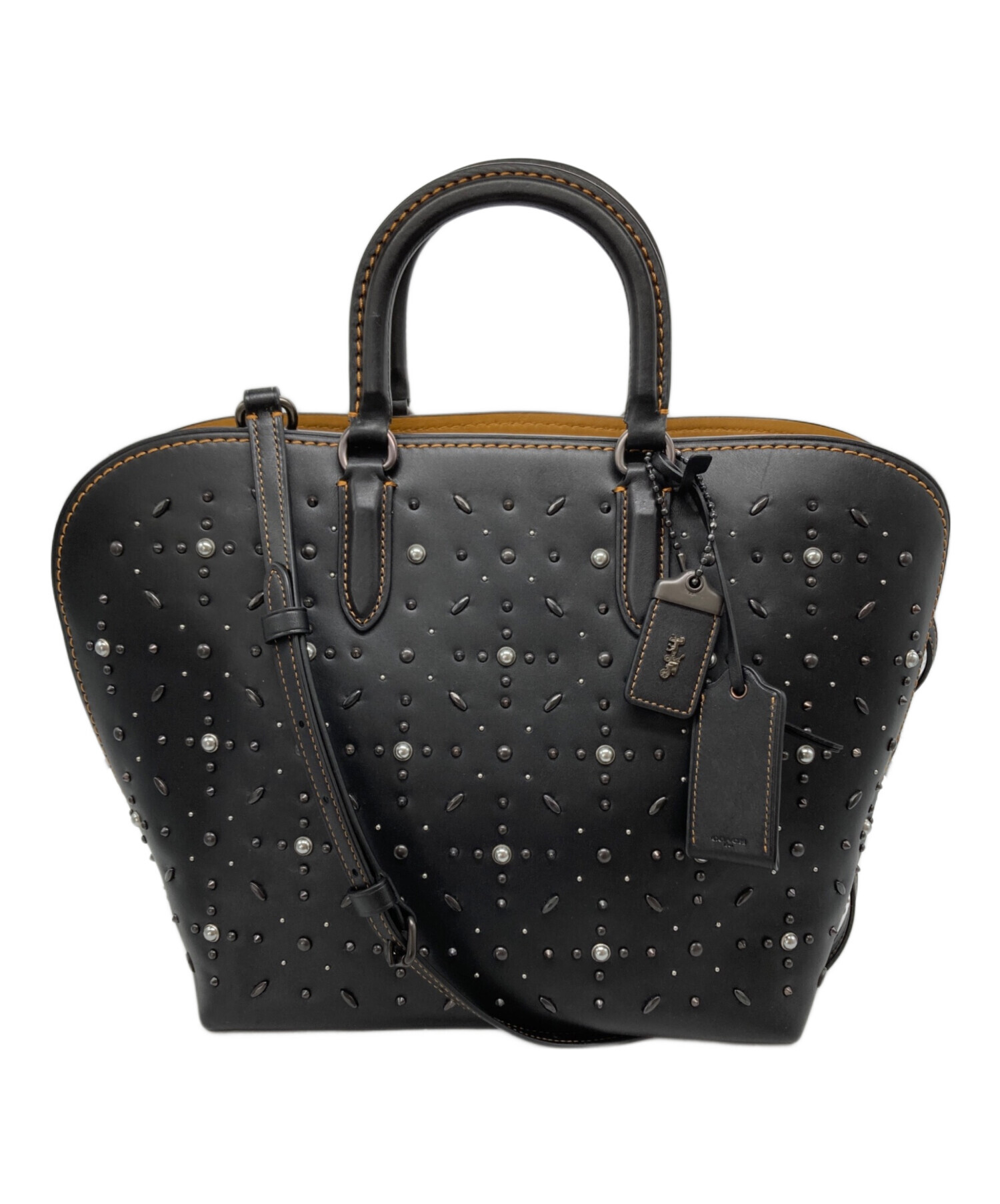 中古・古着通販】COACH (コーチ) ダコタ サッチェル スタッズ2WAY