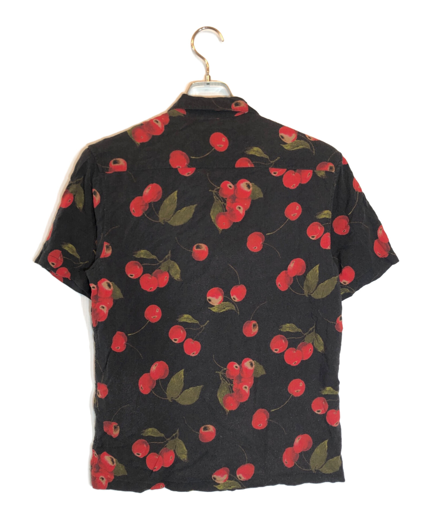 中古・古着通販】SUPREME (シュプリーム) CHERRY RAYON SHIRT ブラック