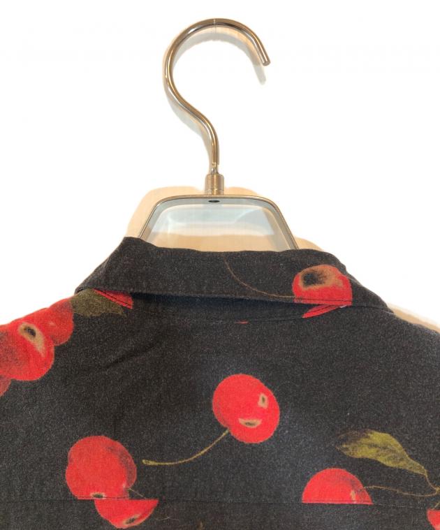 中古・古着通販】SUPREME (シュプリーム) CHERRY RAYON SHIRT ブラック