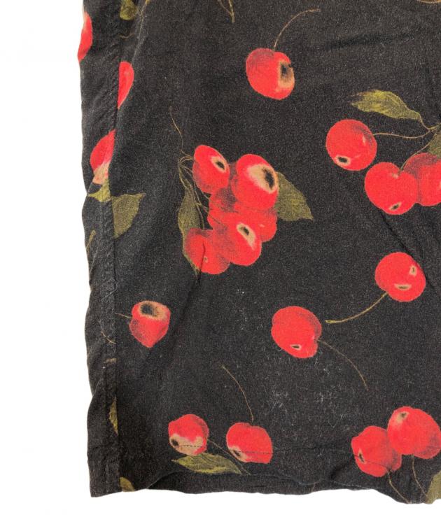 中古・古着通販】SUPREME (シュプリーム) CHERRY RAYON SHIRT ブラック