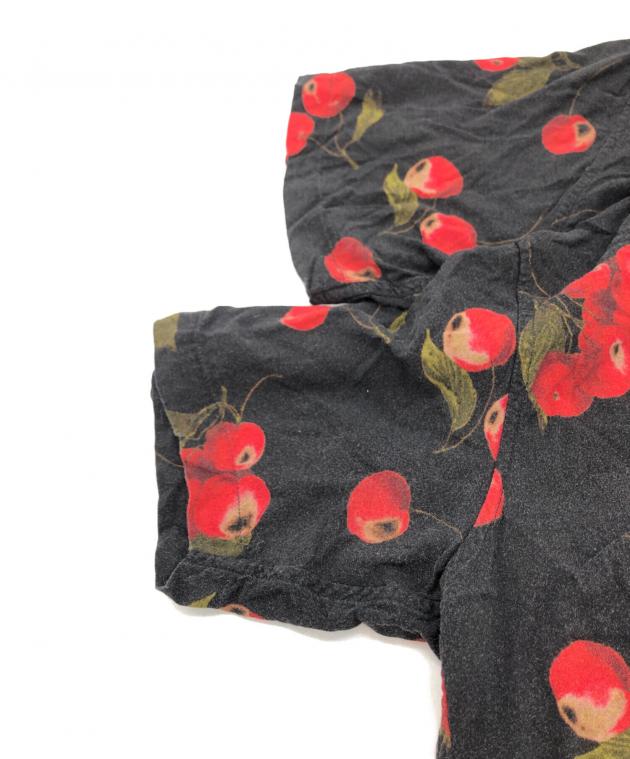 中古・古着通販】SUPREME (シュプリーム) CHERRY RAYON SHIRT ブラック