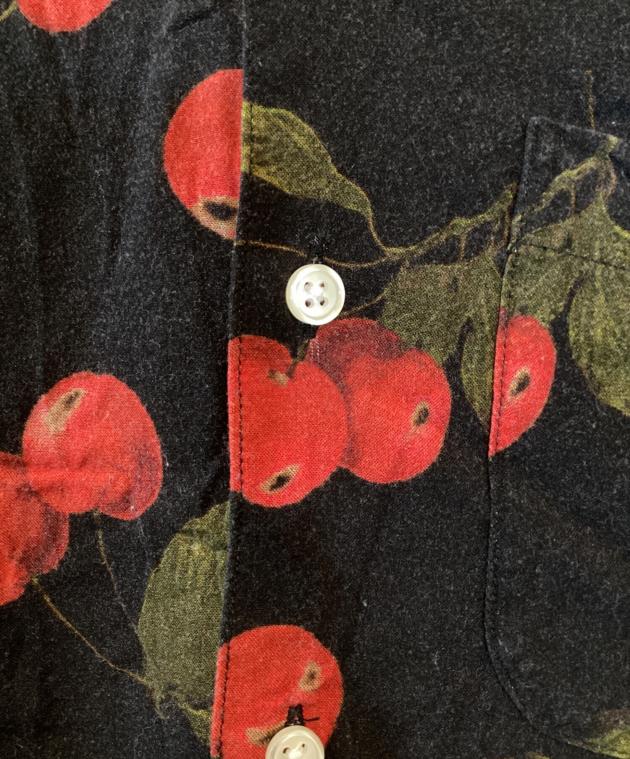 中古・古着通販】SUPREME (シュプリーム) CHERRY RAYON SHIRT ブラック