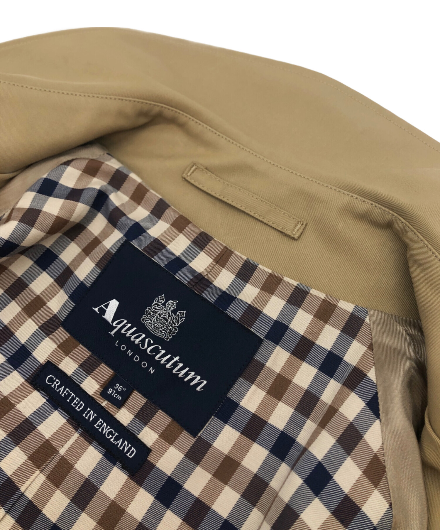 中古・古着通販】Aquascutum (アクアスキュータム) トレンチコート