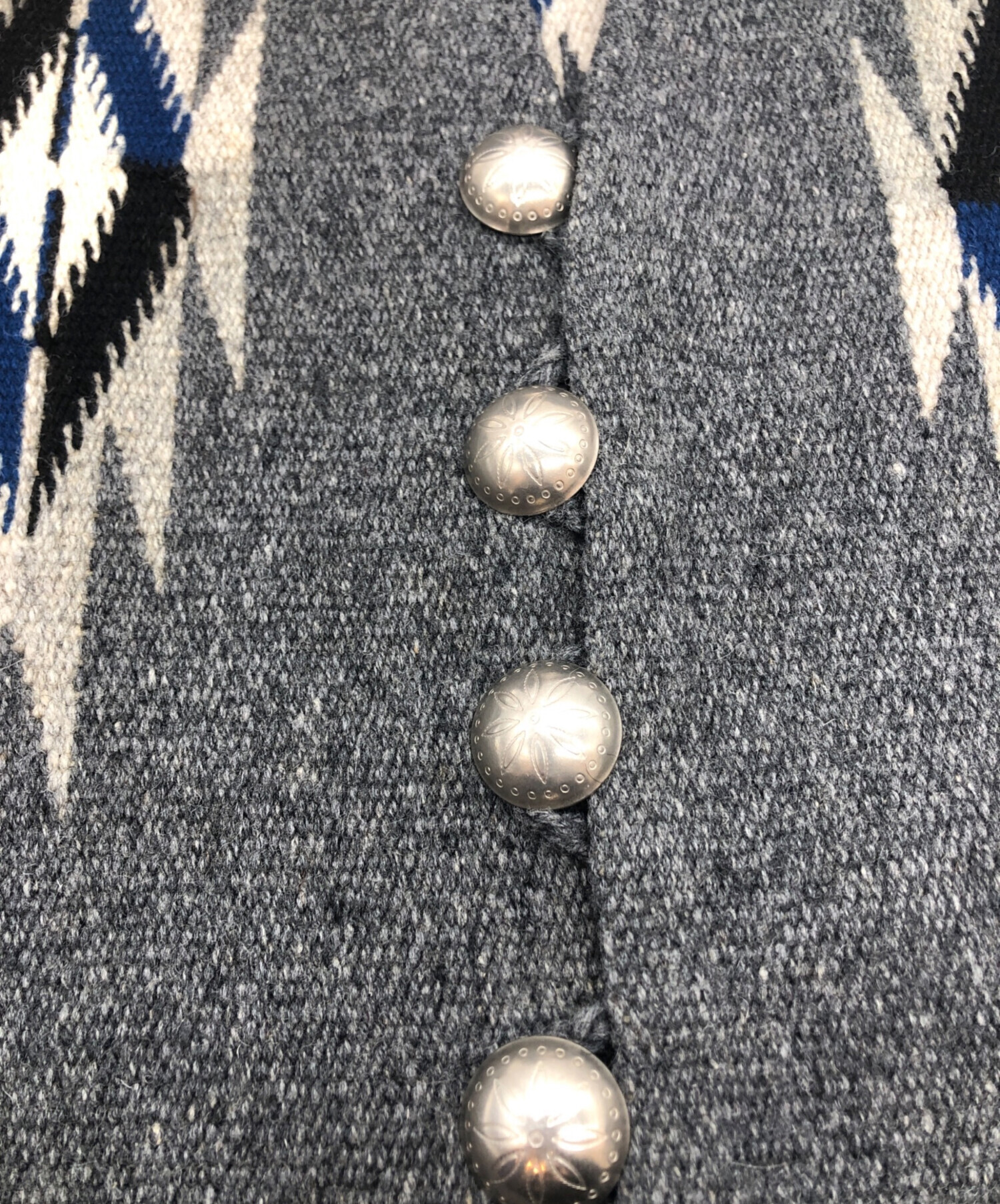 オルテガ　Ortega's　チマヨベスト　サイズ36 グレー 中古・古着通販】ORTEGA'S (オルテガ) チマヨベスト グレー サイズ:36