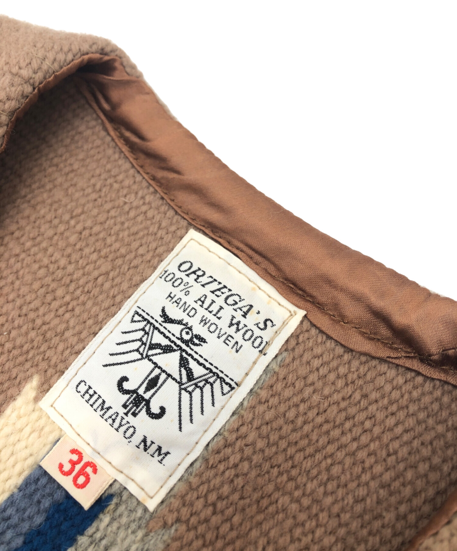 中古・古着通販】ORTEGA'S (オルテガ) チマヨベスト ブラウン サイズ