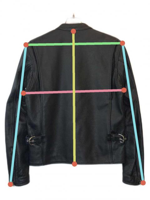 中古・古着通販】KADOYA (カドヤ) シングルライダースジャケット