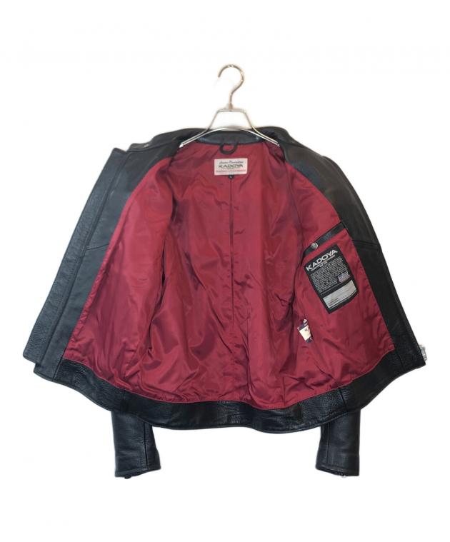 中古・古着通販】KADOYA (カドヤ) シングルライダースジャケット