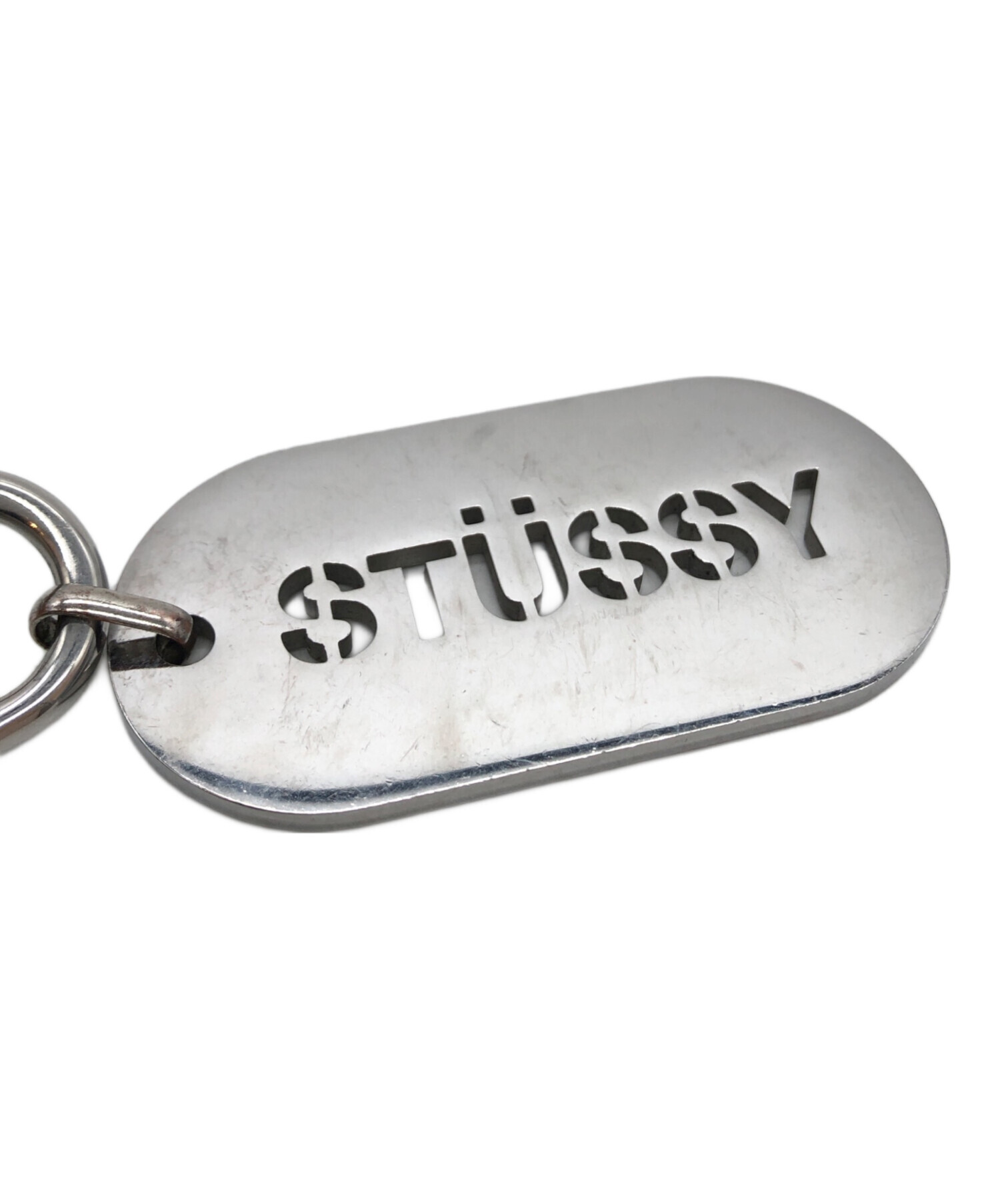 中古・古着通販】stussy (ステューシー) Metal Tag Keychain シルバー