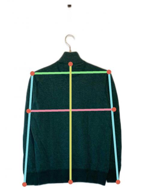 中古・古着通販】LORO PIANA (ロロピアーナ) カシミヤハーフジップ