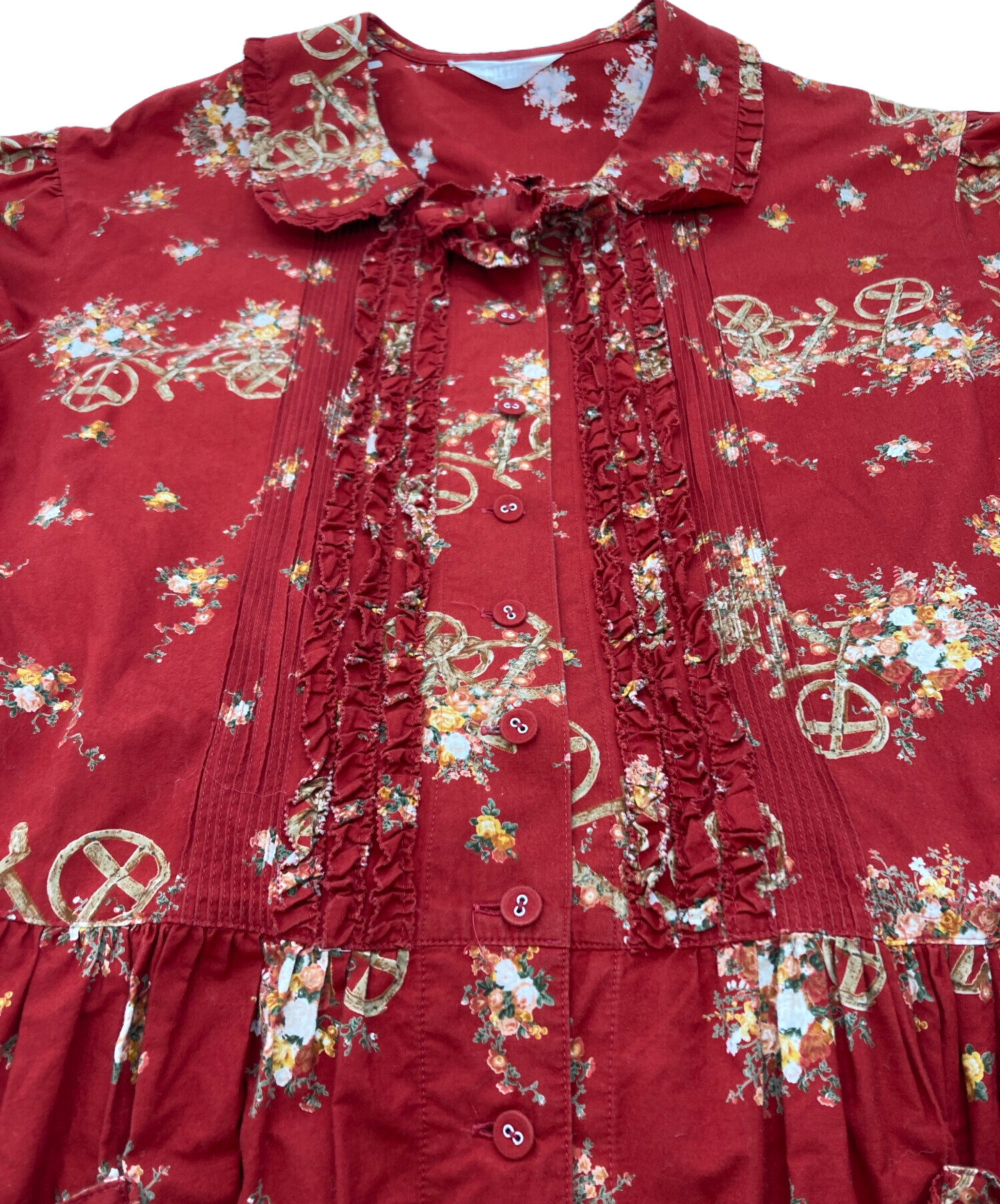 中古・古着通販】PINK HOUSE (ピンクハウス) バイク柄フリルワンピース