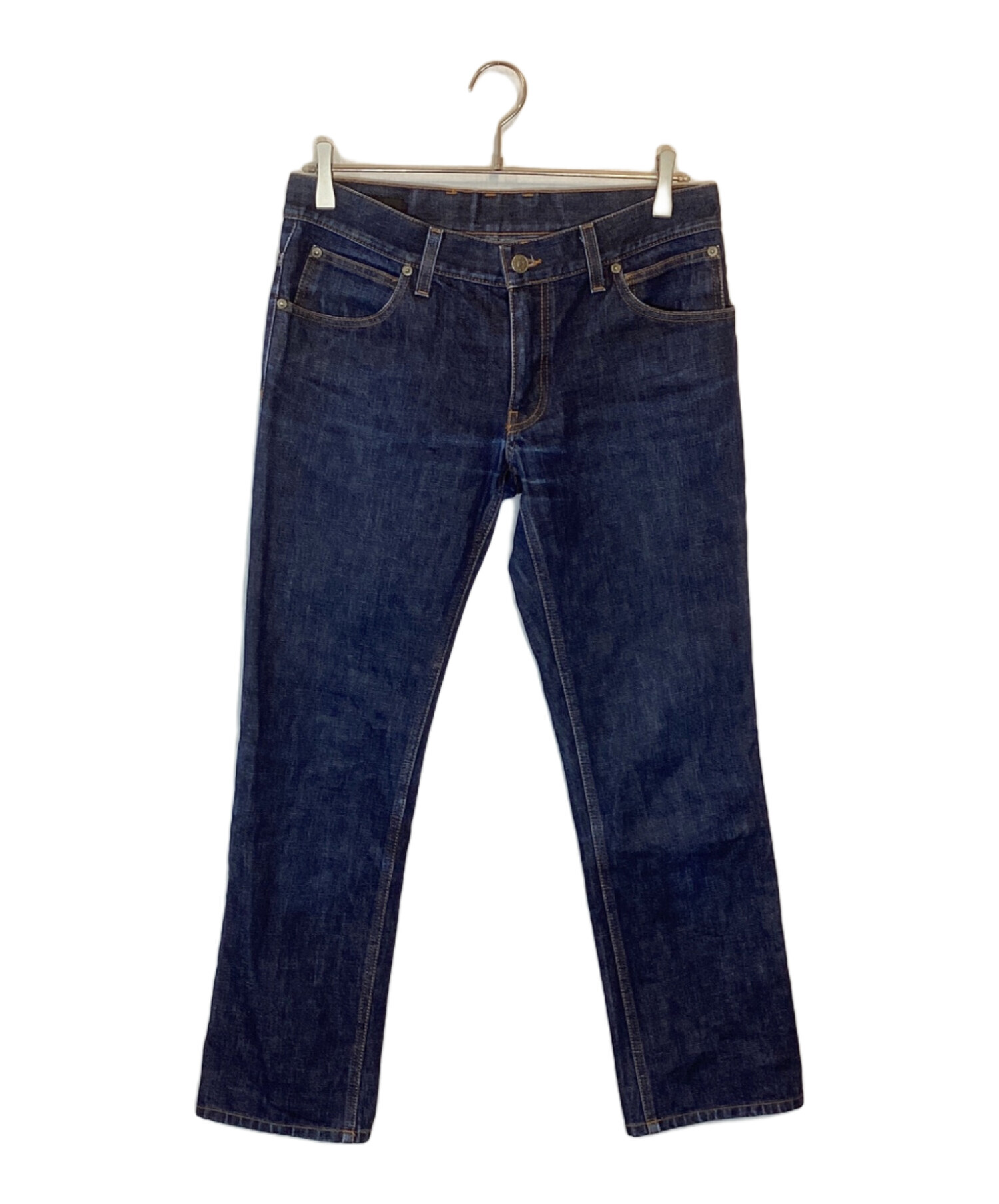 中古・古着通販】GUCCI (グッチ) バックロゴ刺繍ストレートデニム