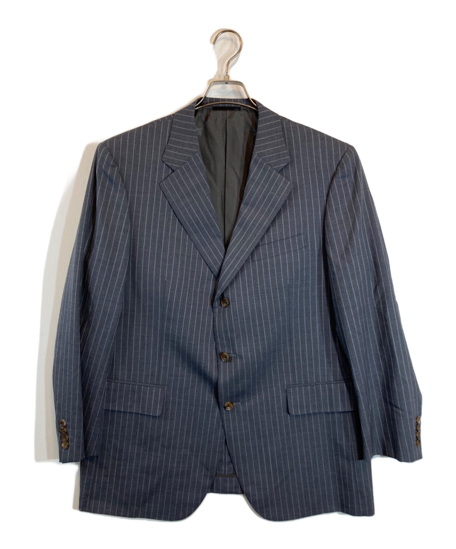 美品★Burberrys バーバリー　セットアップ　スーツ　ネイビー　ストライプ 中古・古着通販】BURBERRY LONDON (バーバリーロンドン) ウール地