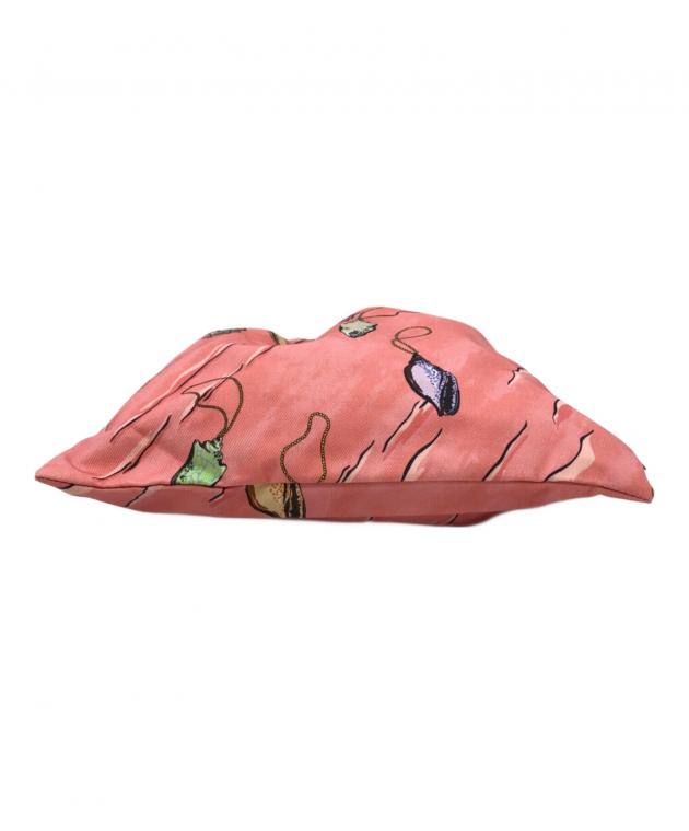 ロエベ　花柄ポーチ ピンク色 コンパクト 中古・古着通販】LOEWE (ロエベ) 巾着ポーチ ピンク｜ブランド・古着