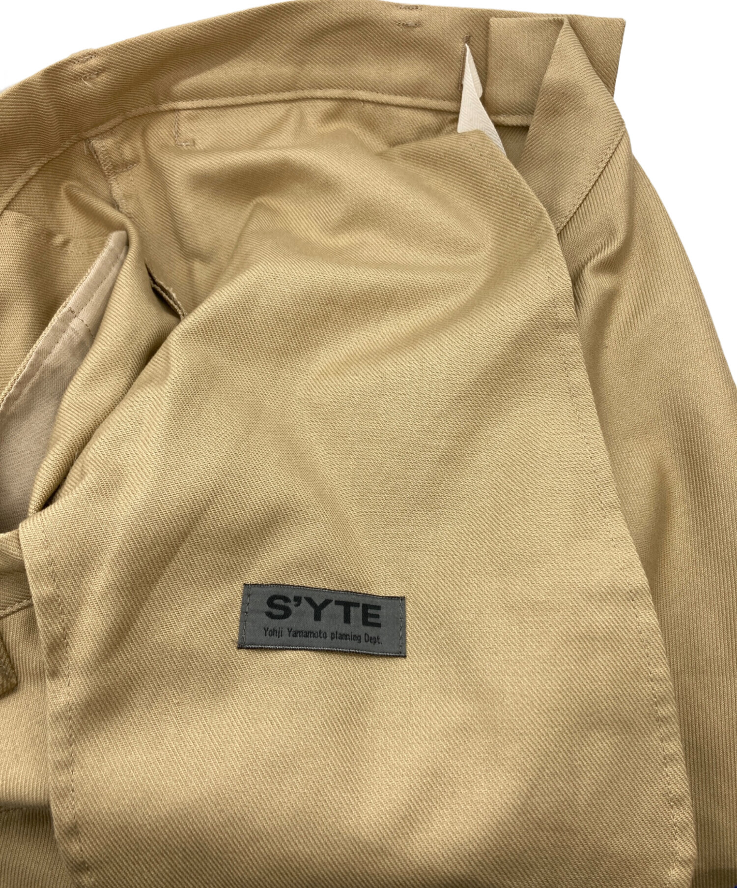 中古・古着通販】s'yte (サイト) フロントジップカーゴパンツ ベージュ