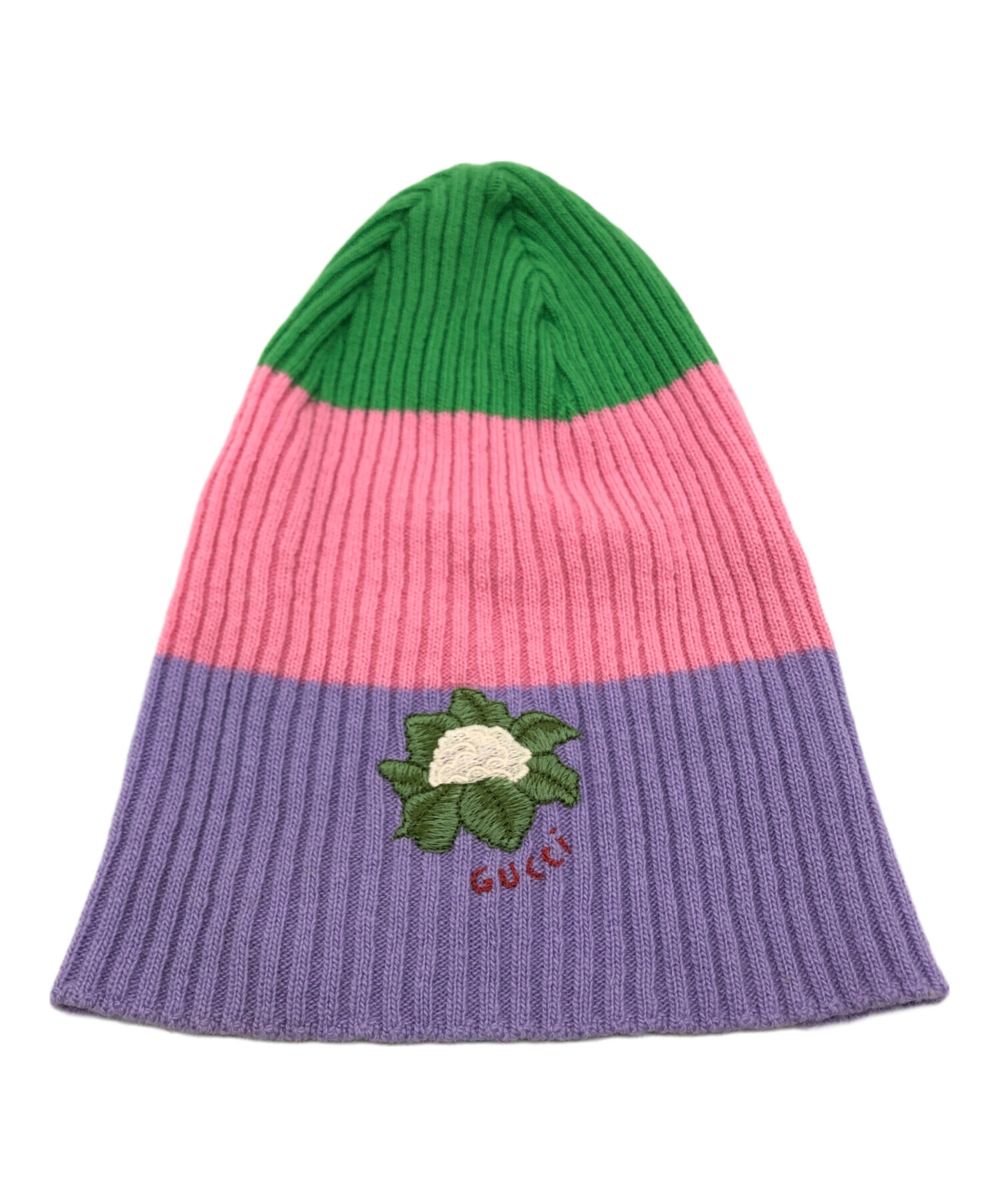 中古・古着通販】GUCCI (グッチ) ニット帽 マルチカラー｜ブランド