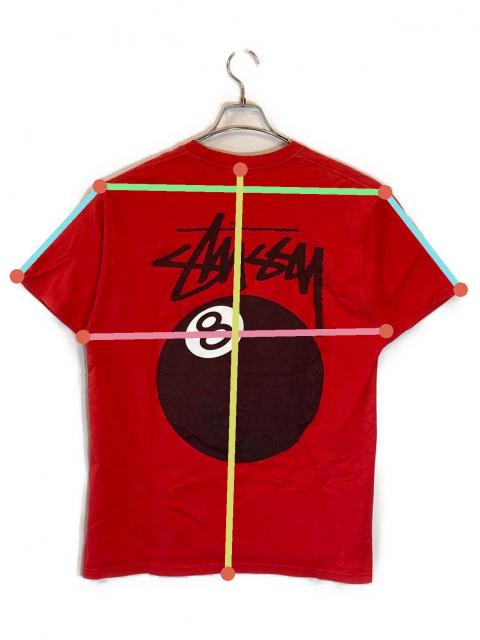 中古・古着通販】stussy (ステューシー) 8ボール半袖Tシャツ レッド